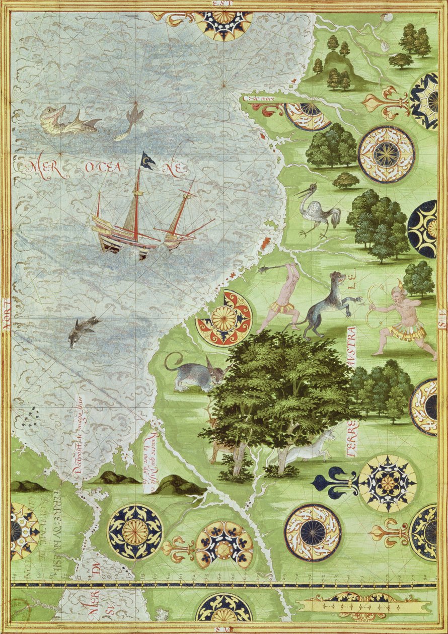 Fol.39v Mappa dello Stretto di Magellano, da 