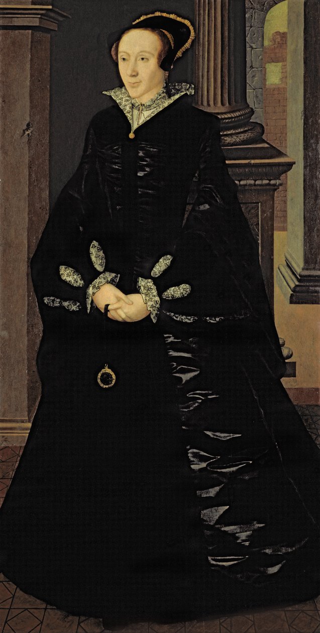 Ritratto di una signora in nero, probabilmente Lady Margaret Arundell, c.1553 da Guillaume Scrots