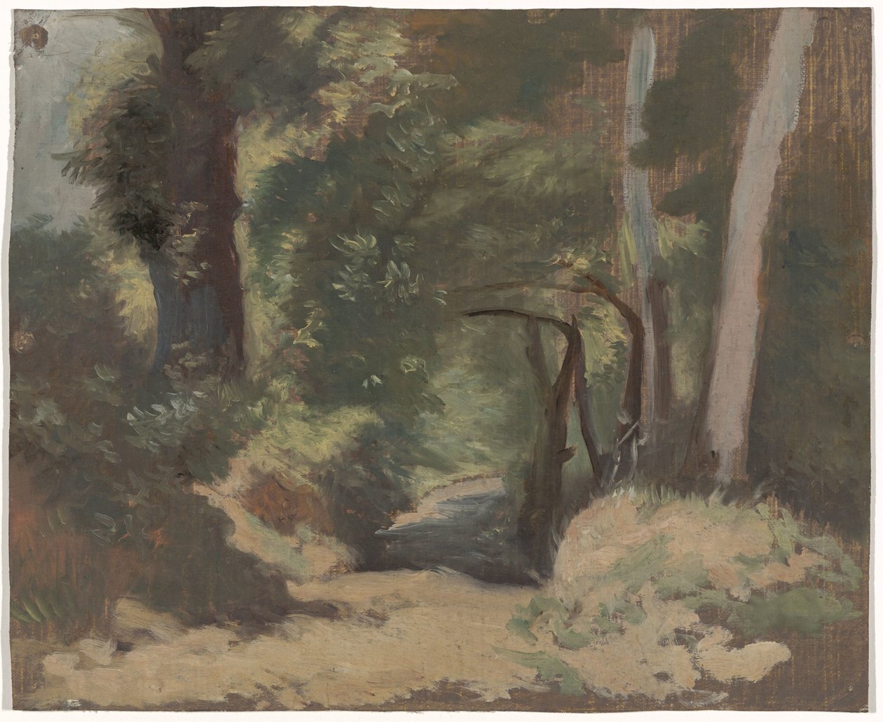 Strada nel bosco da Guillaume Anne van der Brugghen