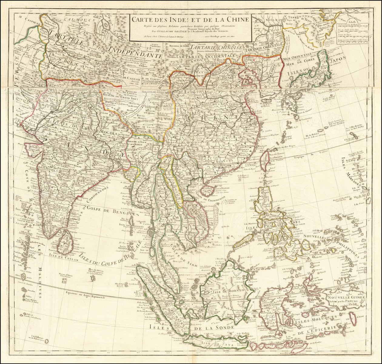 Mappa del 1705 - Carta dell