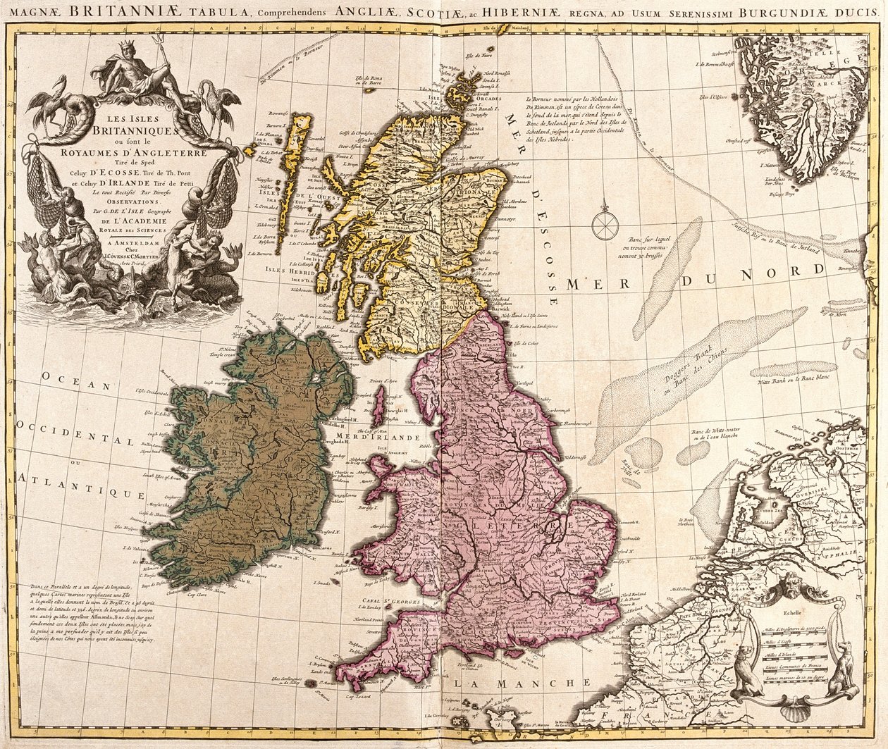 Gran Bretagna e Irlanda da Guillaume Delisle