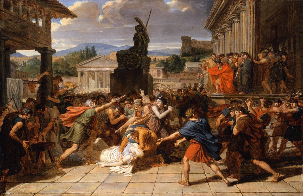 La morte di Virginia, c.1800 da Guillaume Guillon Lethière