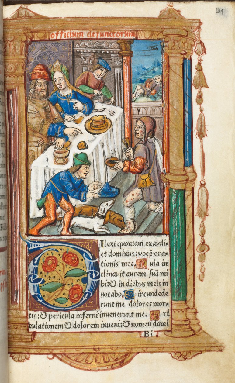 Libro delle Ore stampato Uso di Roma: fol. 73r, Lazzaro, 1510 da Guillaume Le Rouge