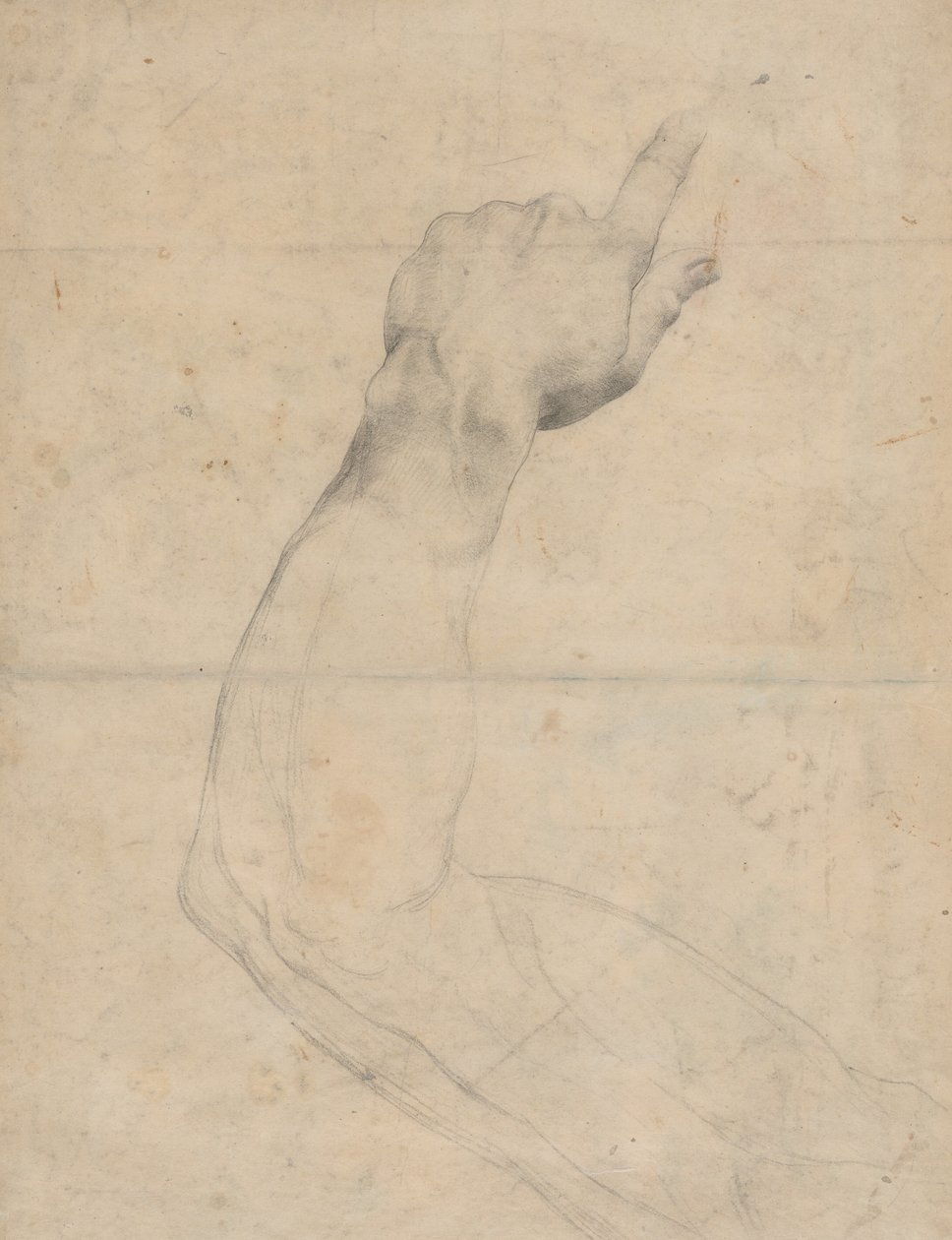 Studio di un braccio (verso) da Guillaume Lethiere
