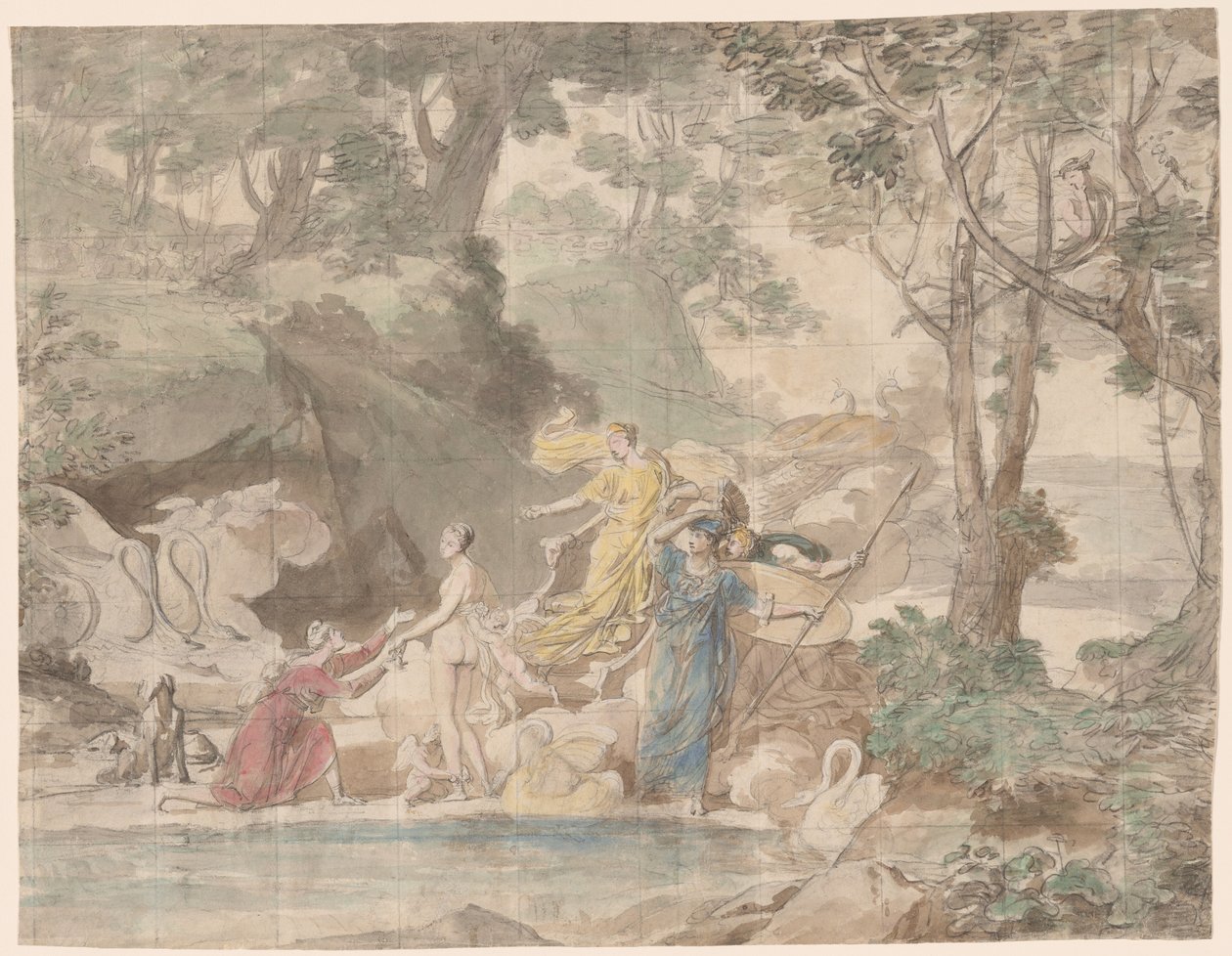 Il giudizio di Paride (recto) da Guillaume Lethiere