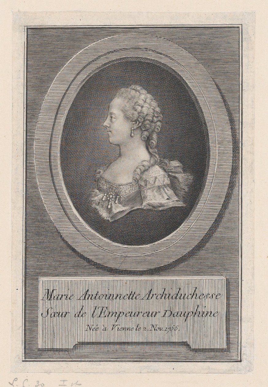 Maria Antonietta, Principessa, 1770 da Guillaume Phillipe Benoist