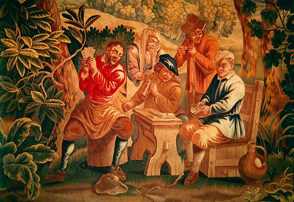 Il gioco delle carte (dettaglio) da Guillaume Warniers