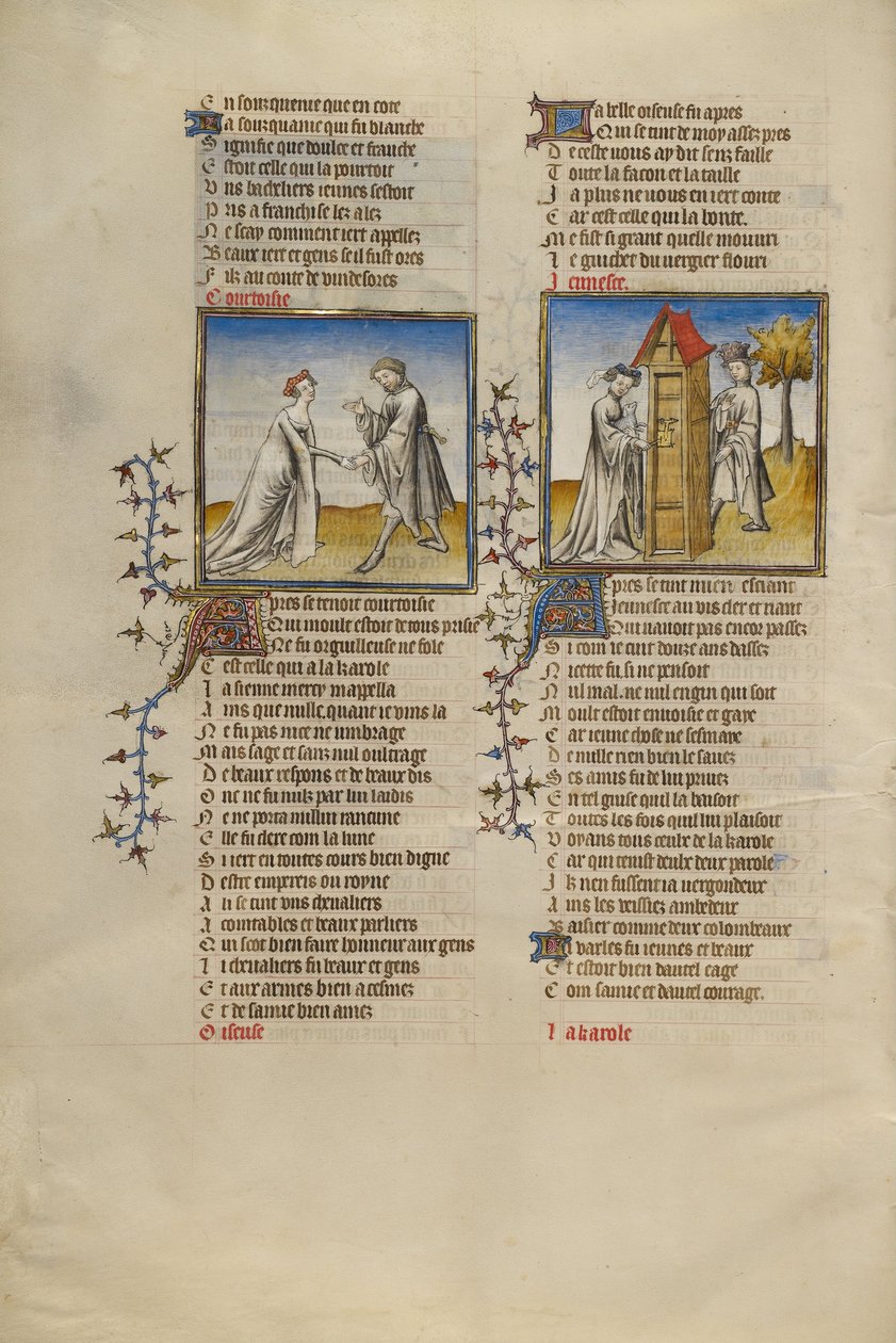 Il romanticismo della rosa da Guillaume de Lorris