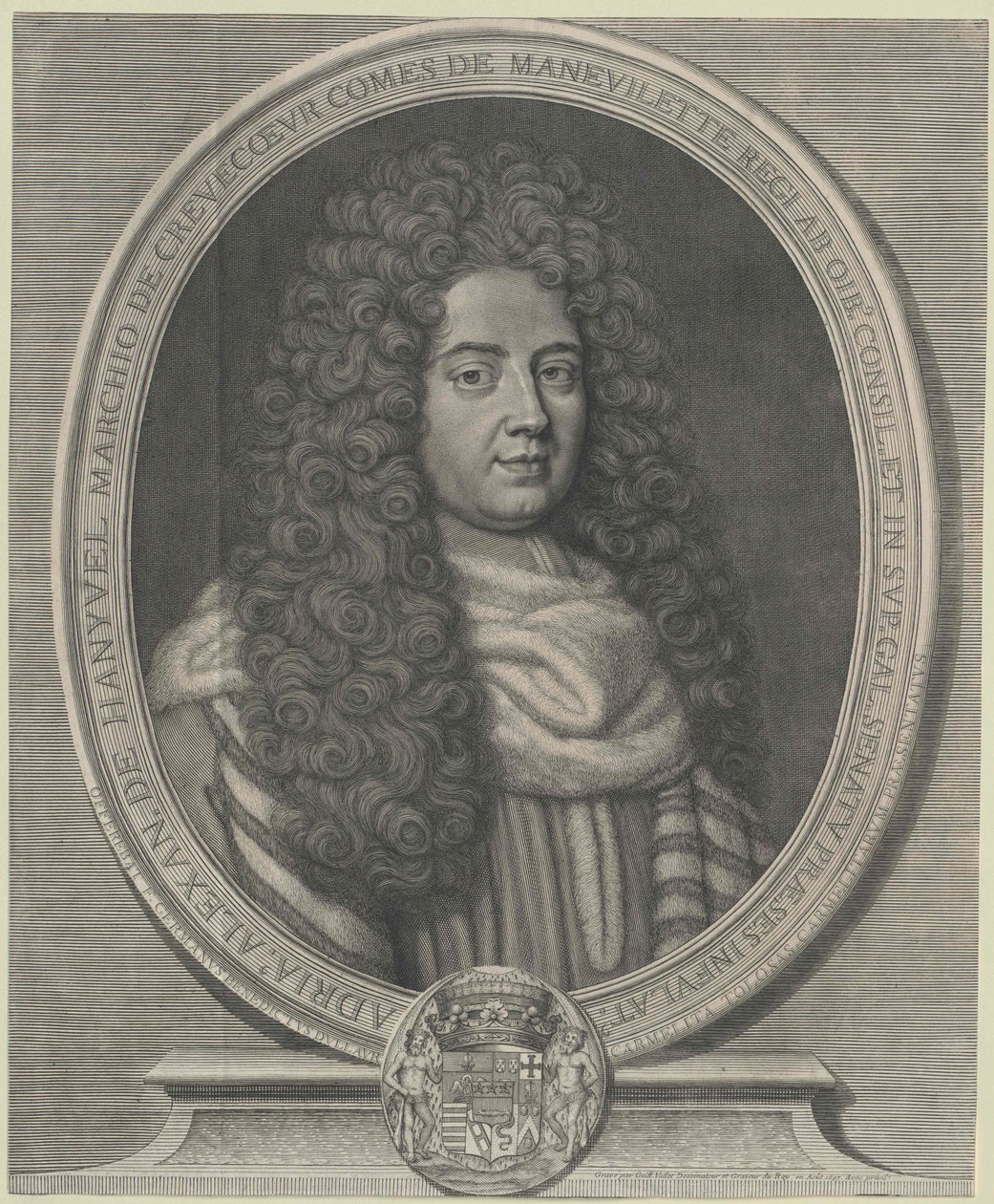 Adrien-Alexandre marchese Conte di Manevilette Crevecoeur da Guillelmus Vallet