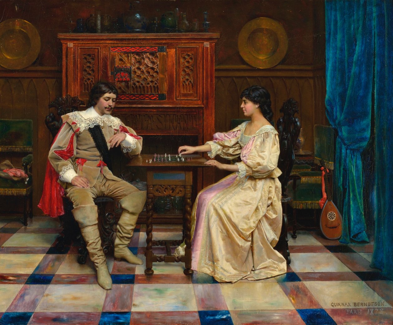 Giocatori di scacchi da Gunnar Berndtson