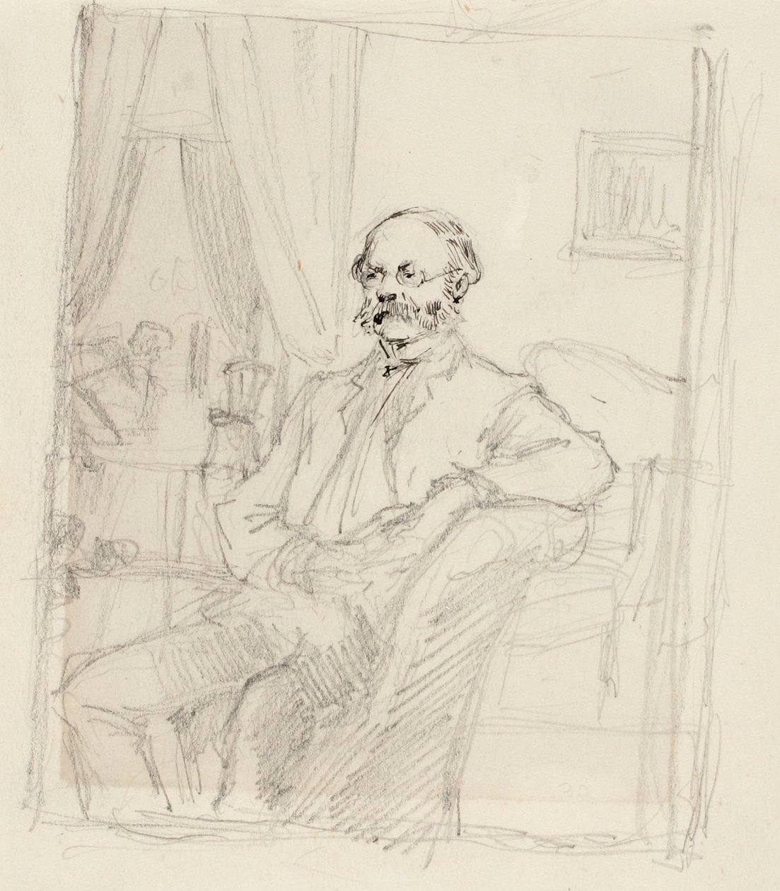 Il regista C. A. Zitting, studio per un ritratto da Gunnar Berndtson