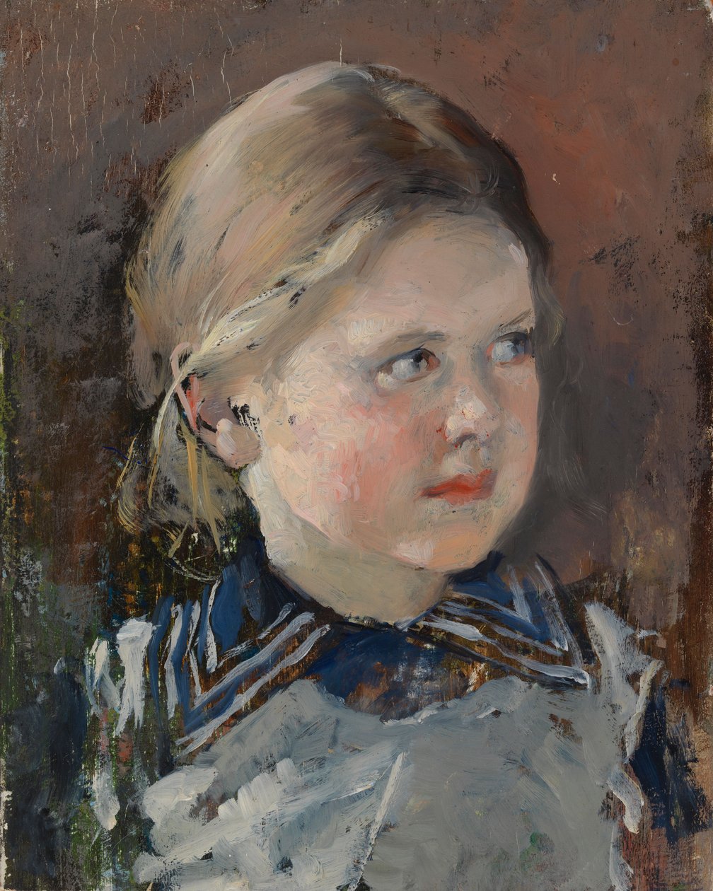 Testa di ragazza, studio per il ritratto di famiglia del barone Magnus von Born da Gunnar Berndtson