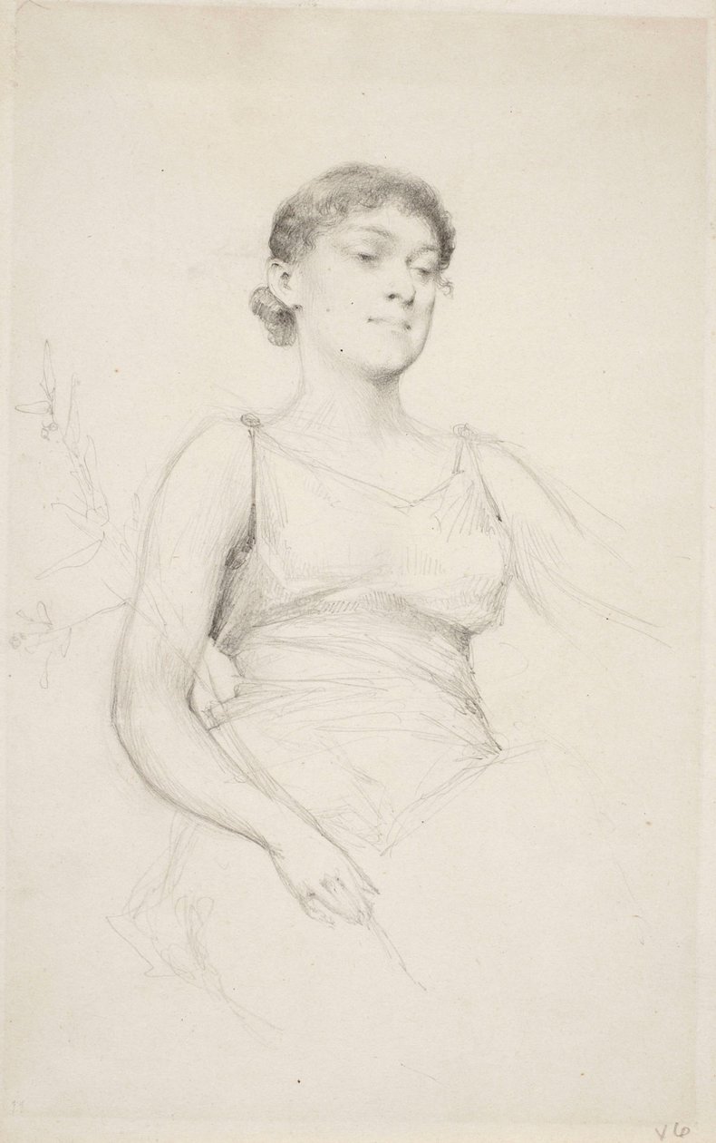 Giovane donna seduta da Gunnar Berndtson