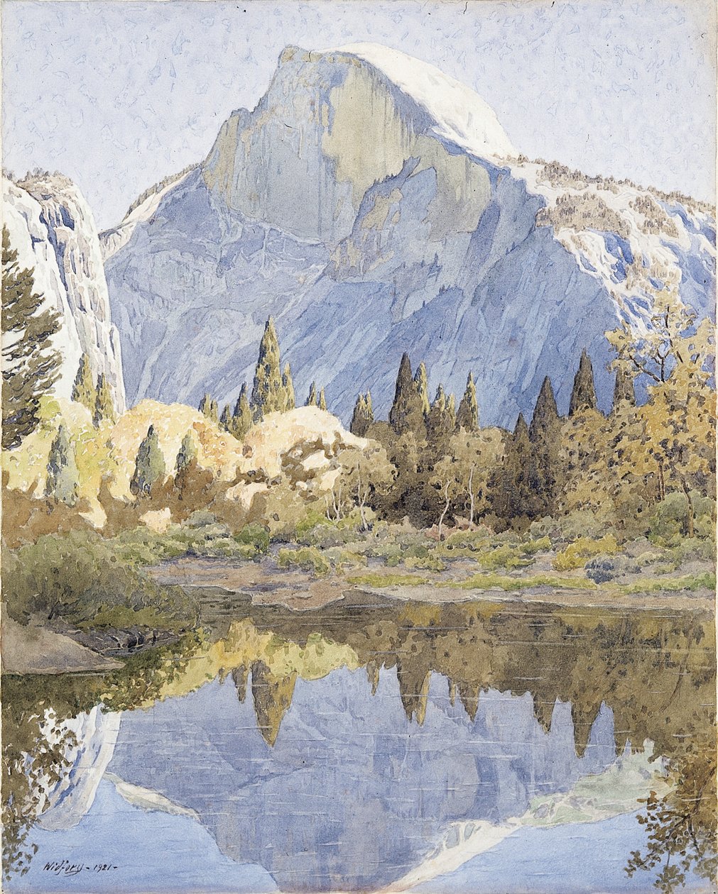Half Dome e Mirror Lake da Gunnar Widforss