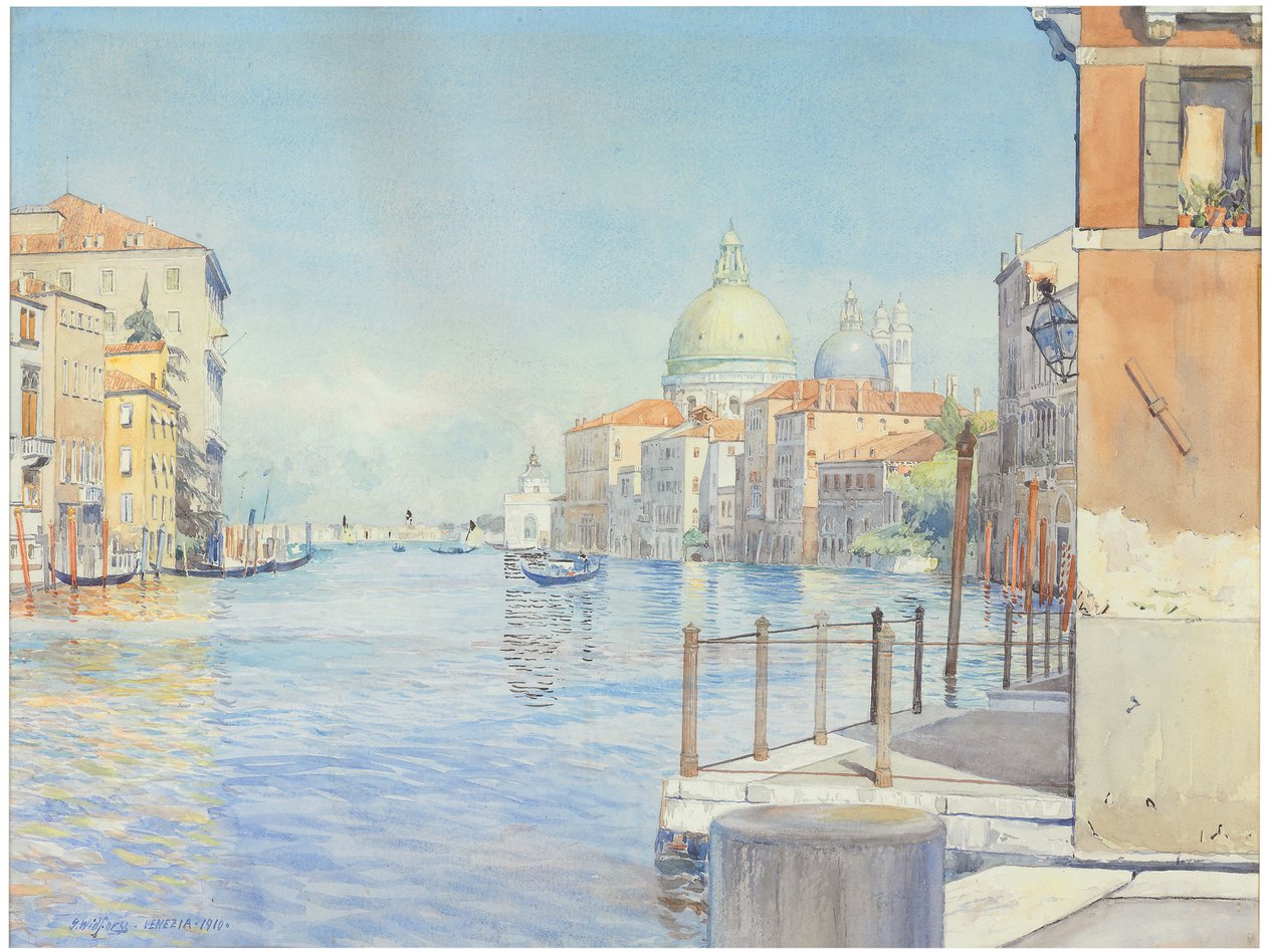 Il Canal Grande, Venezia, con la Santa Maria della Salute da Gunnar Widforss