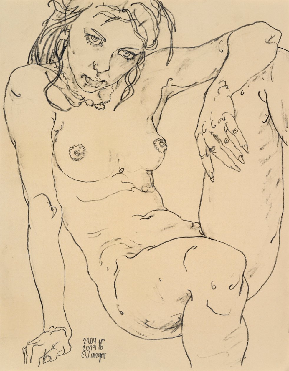 Nudo seduto, Notte fresca da Gunter Langer