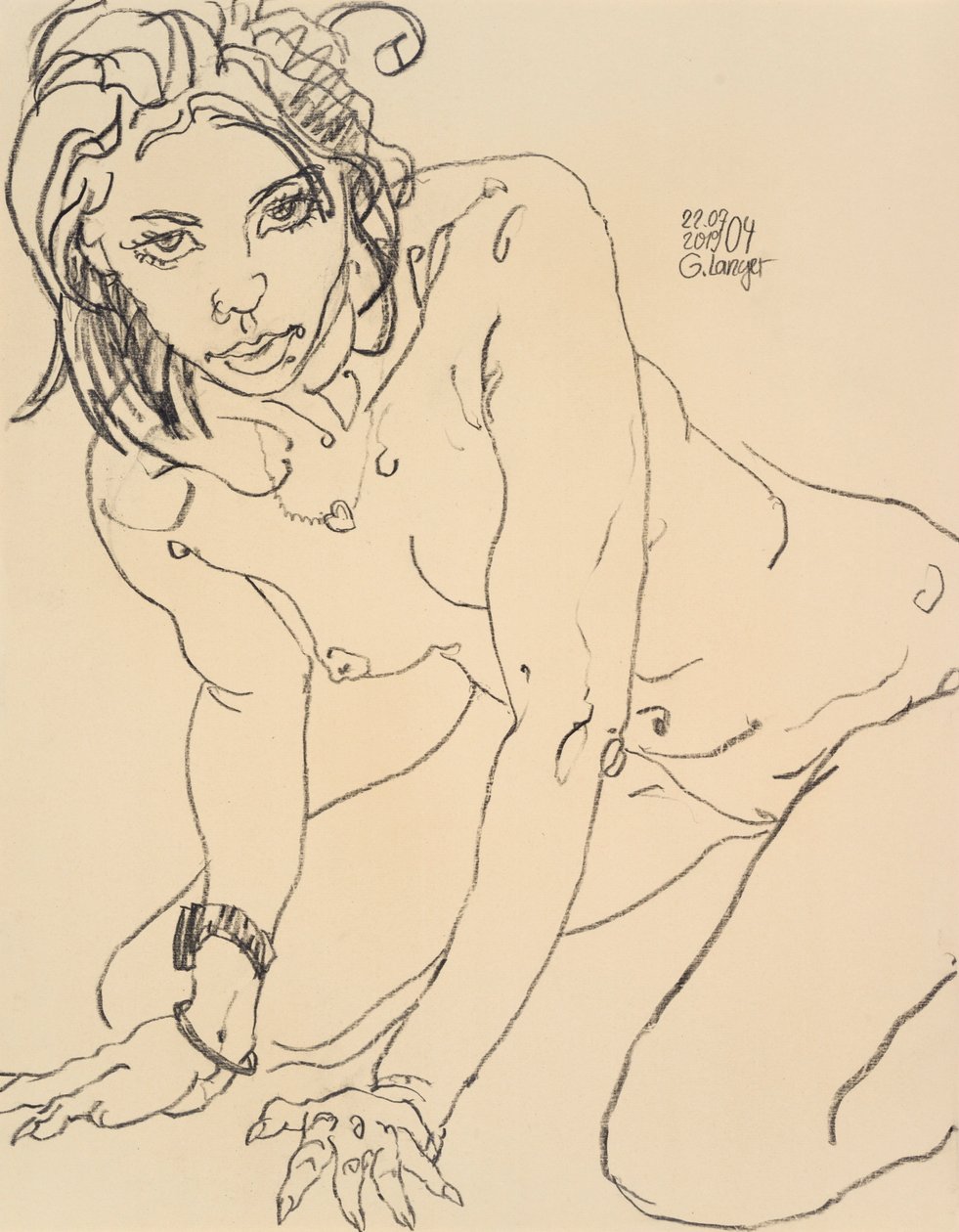 Nudo femminile, Arcobaleno da Gunter Langer