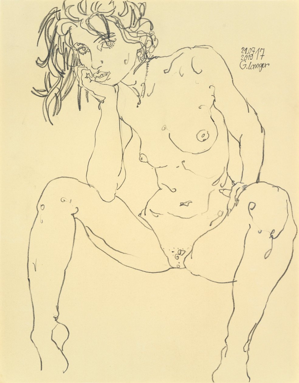 Nudo femminile, Sono già qui da Gunter Langer