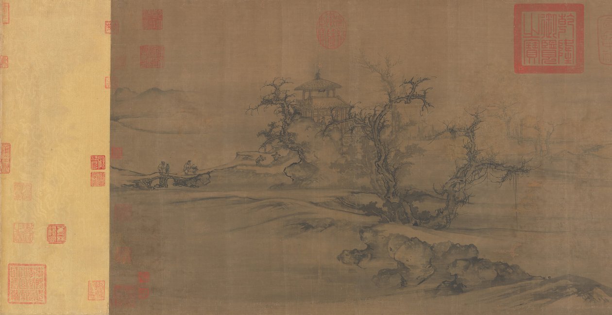 Vecchi alberi, distanza livellata da Guo Xi