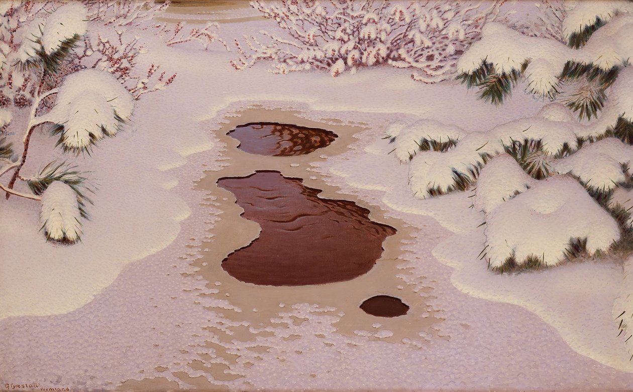 Primavera in inverno da Gustaf Fjaestad
