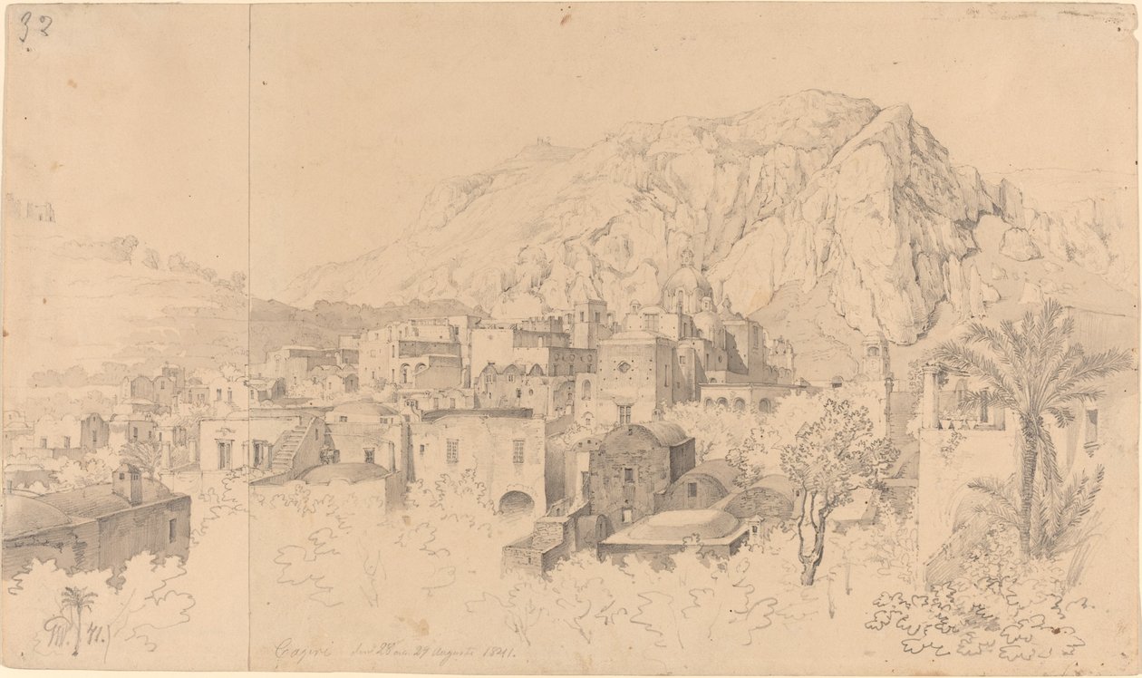 Veduta di Capri da Gustaf Wilhelm Palm