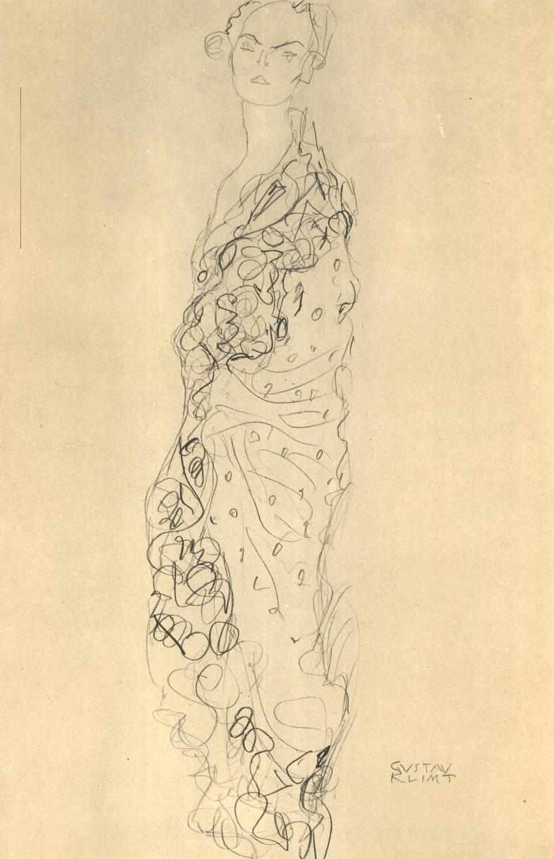 Signora con ventaglio da Gustav Klimt