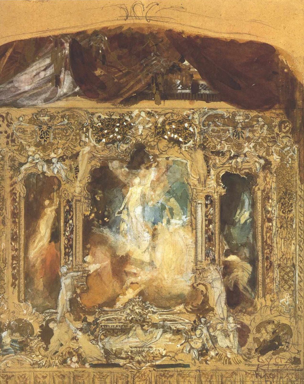 Progetto per un sipario teatrale da Gustav Klimt