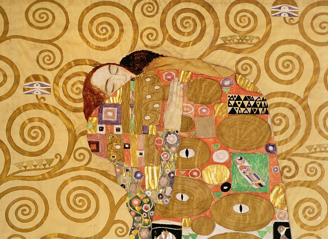 Adempimento (Friso Stoclet) c.1905-09 (dettaglio) da Gustav Klimt