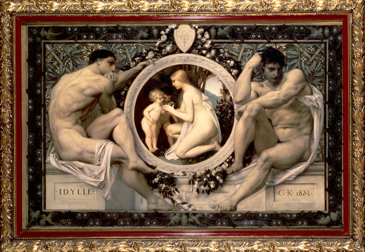 Idillio, 1884 da Gustav Klimt