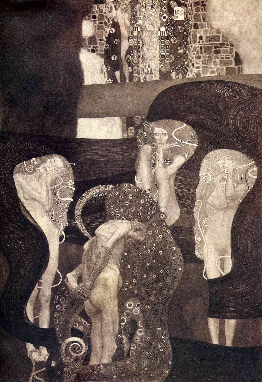 Giurisprudenza stato finale 1907 da Gustav Klimt