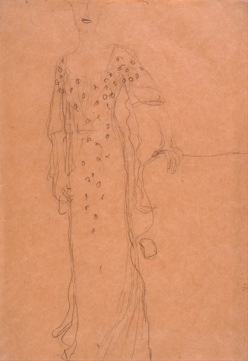 Studio per il ritratto di Adele Bloch-Bauer I da Gustav Klimt