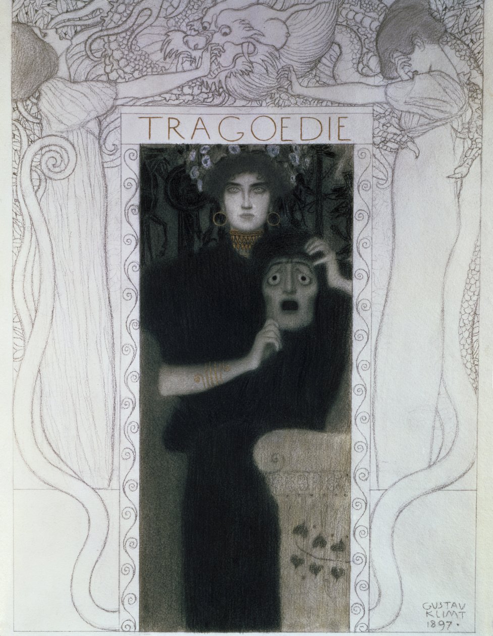 Tragedia, 1897 da Gustav Klimt