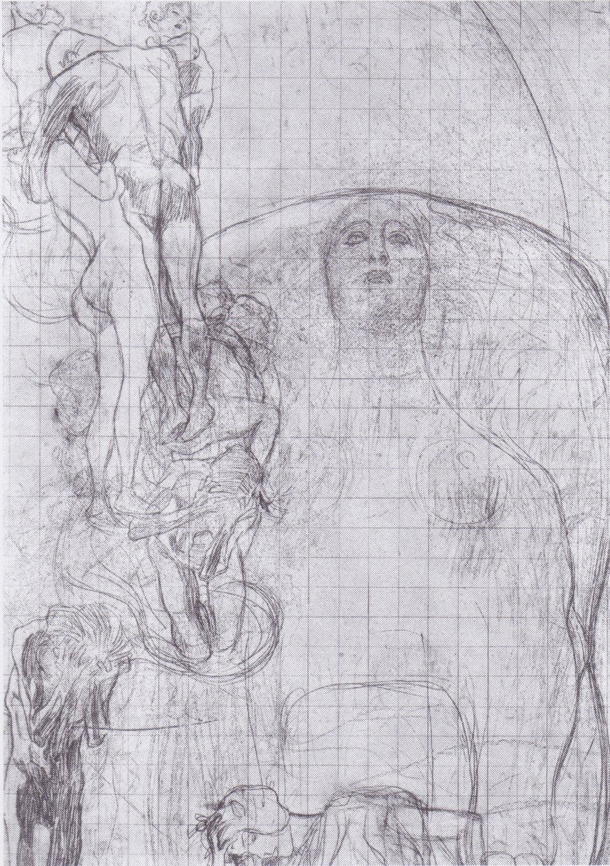 Schizzo di trasferimento della filosofia da Gustav Klimt
