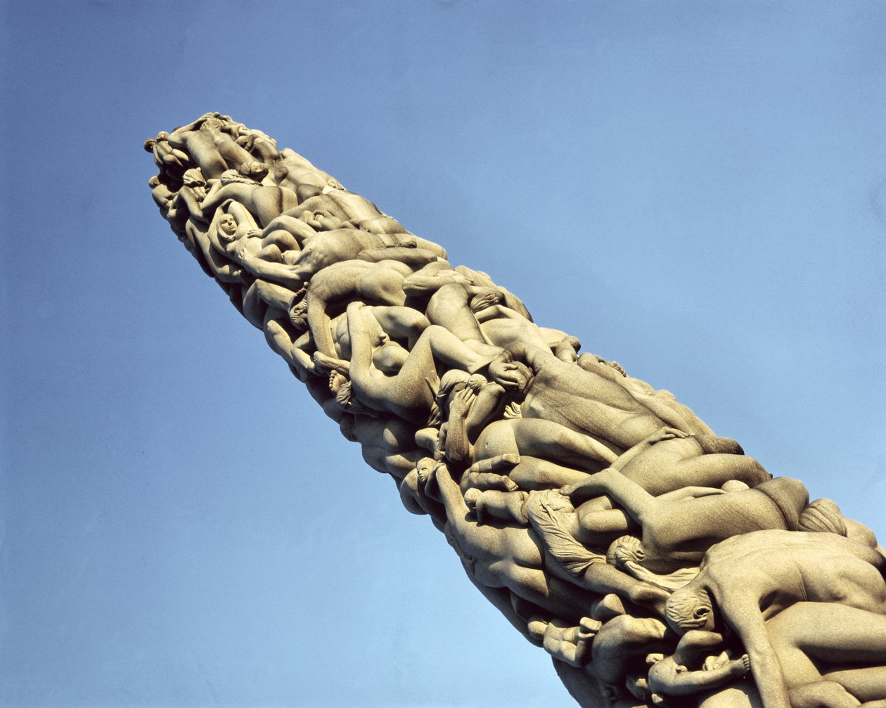 Vista del monolito, costruito 1929-43 da Gustav Vigeland