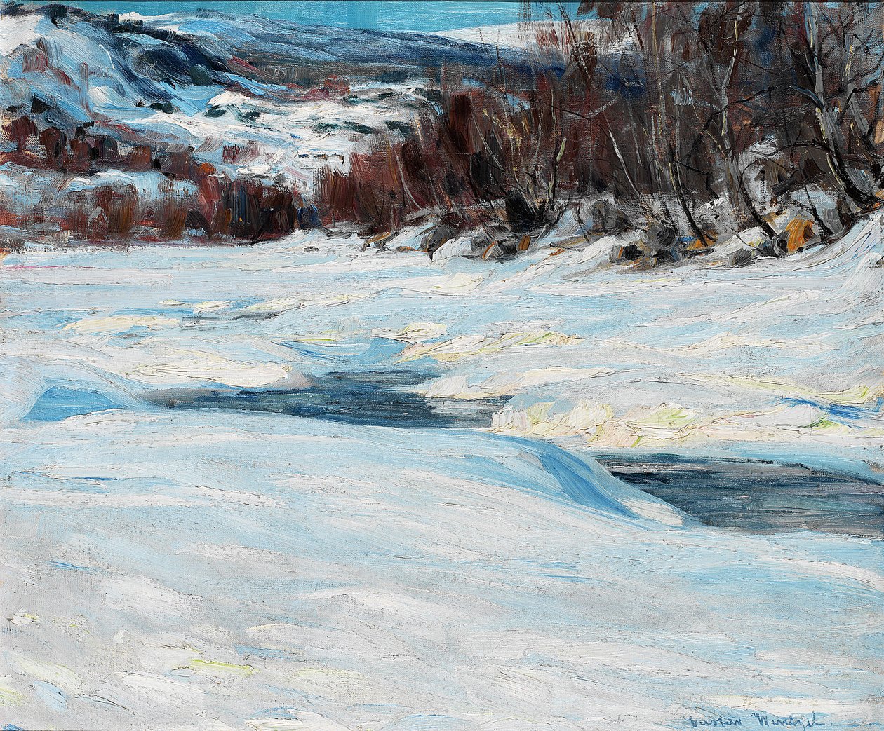 Paesaggio invernale da Gustav Wentzel