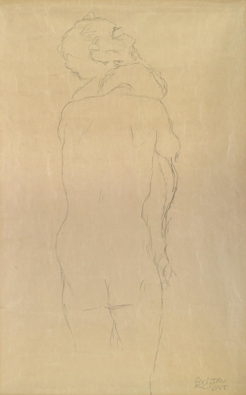 Adamo ed Eva studio da Gustav Klimt