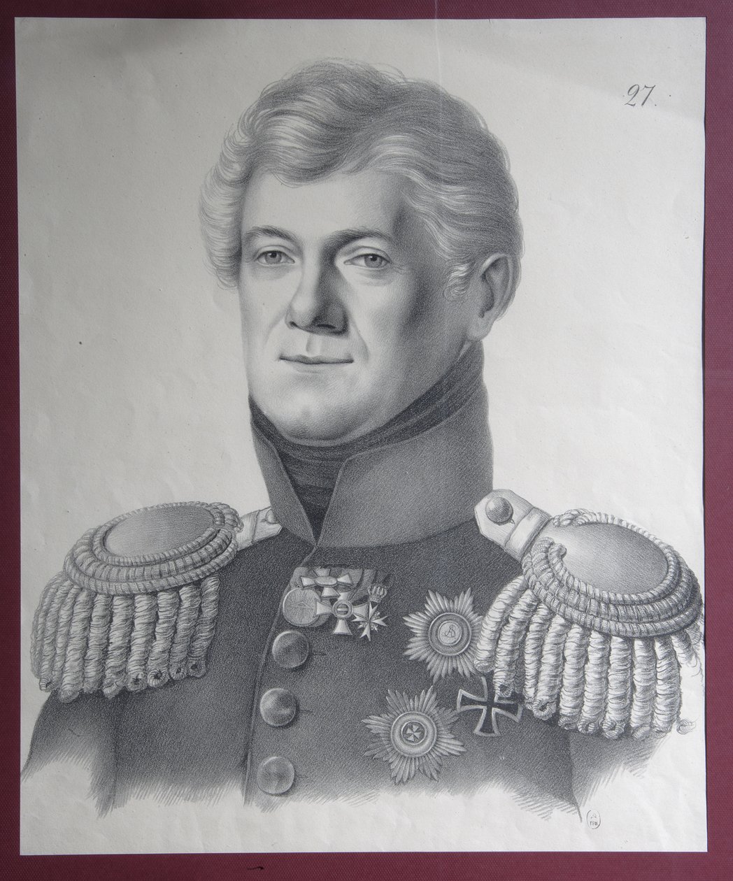 Ritratto del Principe Dmitriy Vladimirovich Golitsyn 1771-1844, 1820s da Gustav Adolf Hippius