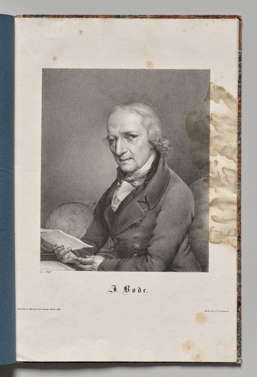 Autori famosi della Germania: Ritratto di Johann Elert Bode da Gustav Karl Friedrich Luderitz