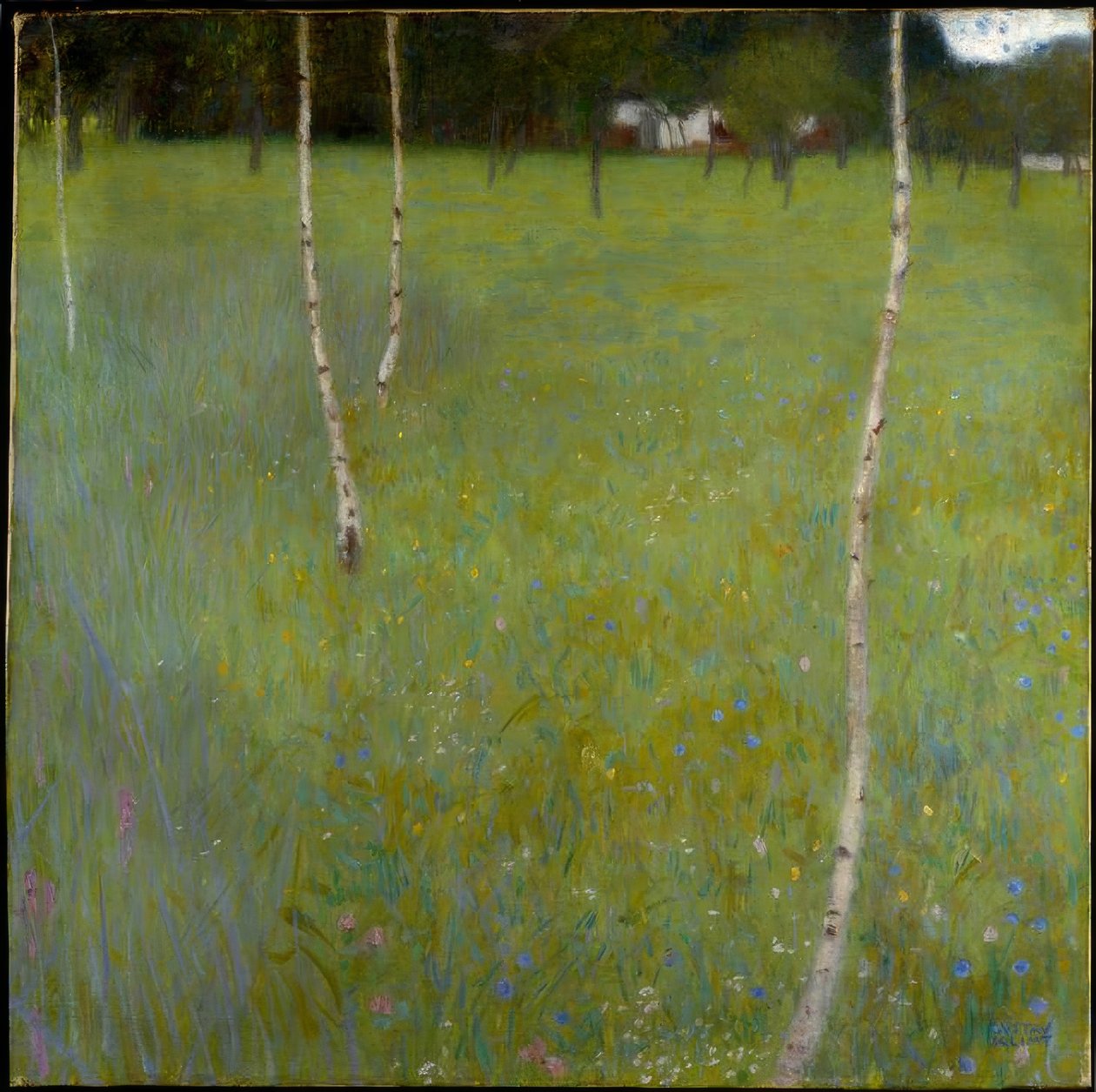 Casa colonica con betulle (Giovani betulle) da Gustav Klimt