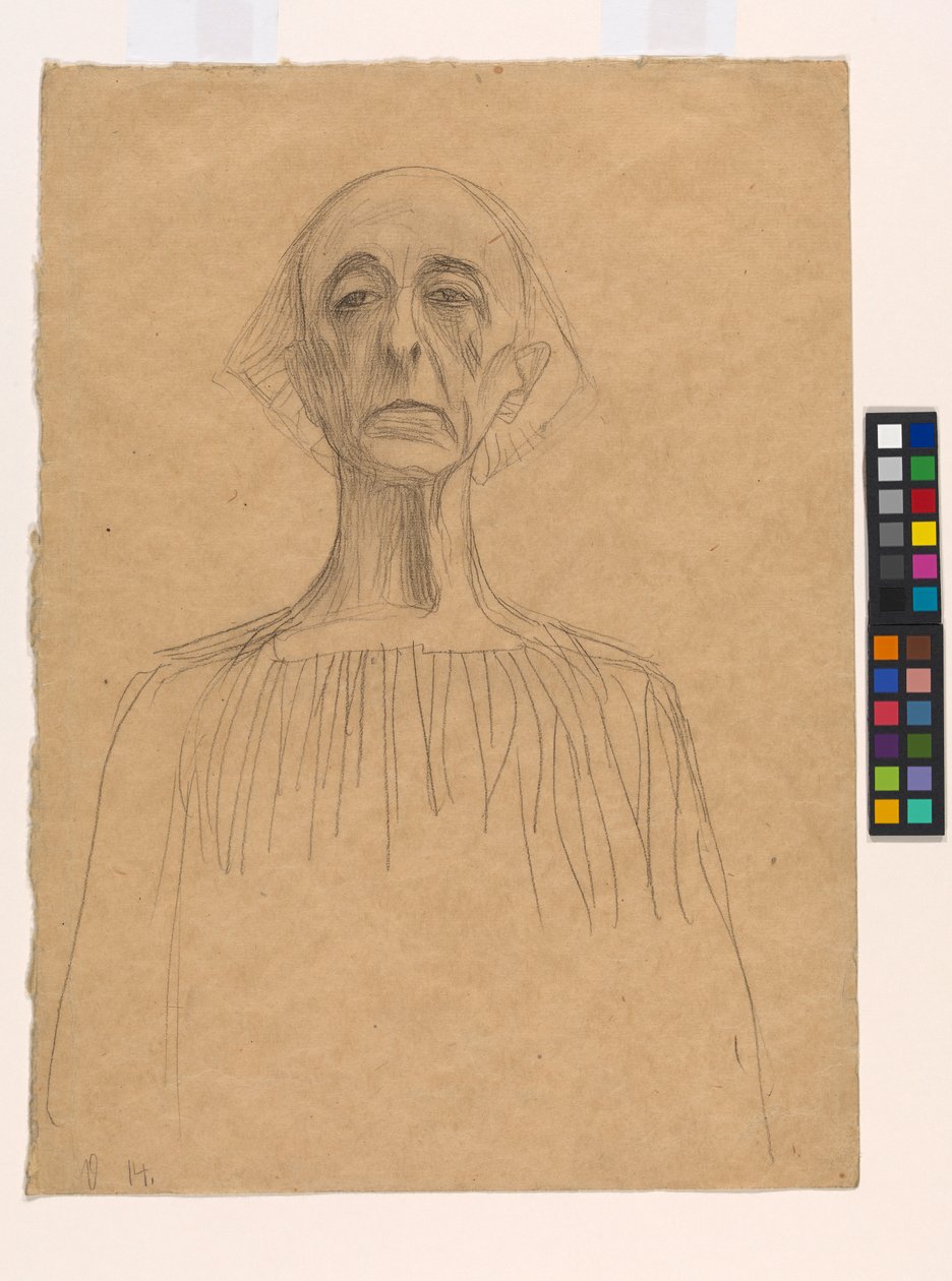 Ritratto a busto di un uomo da Gustav Klimt