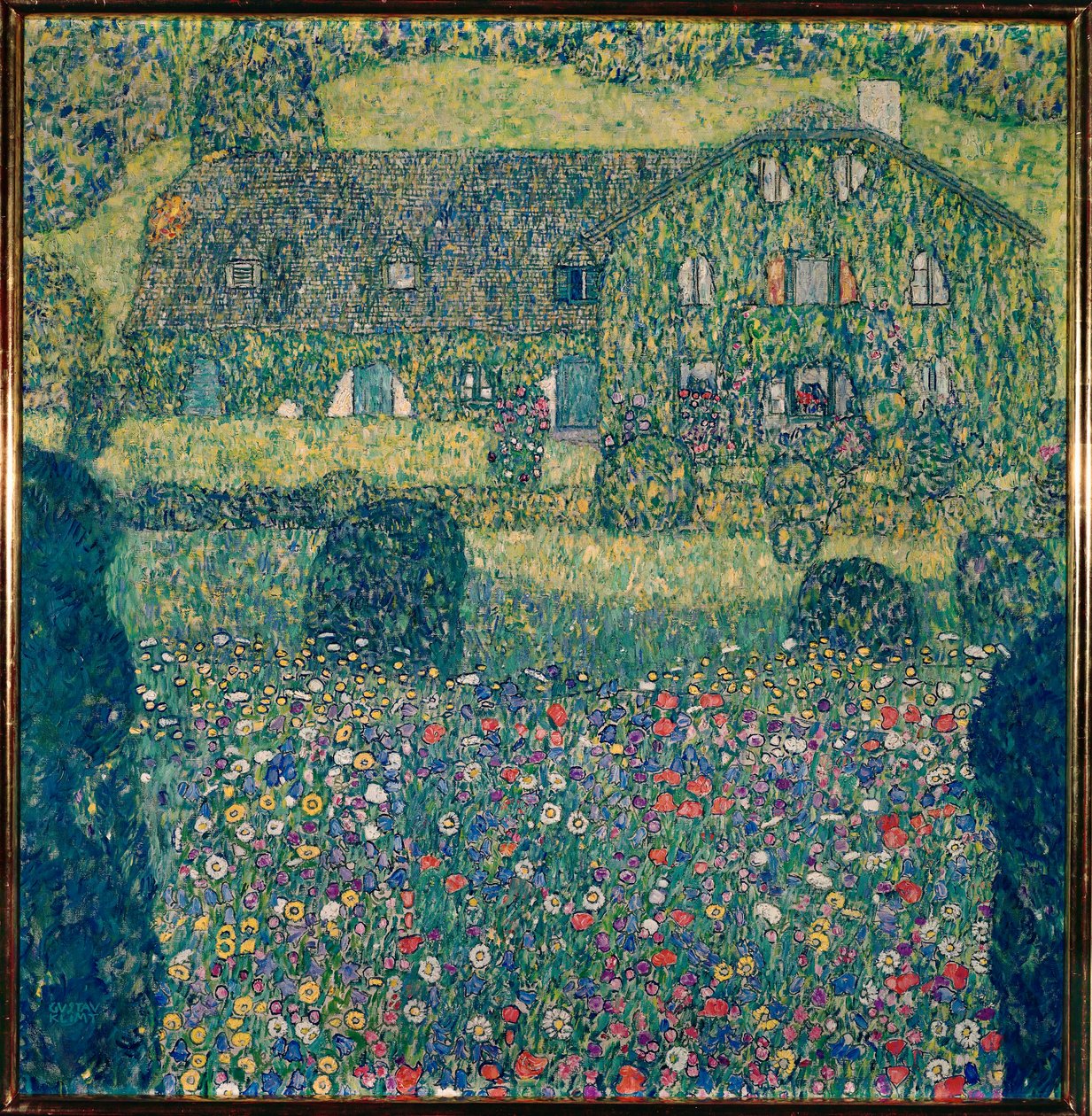 Casa di campagna sul lago Attersee (Landhaus am Attersee), Alta Austria da Gustav Klimt