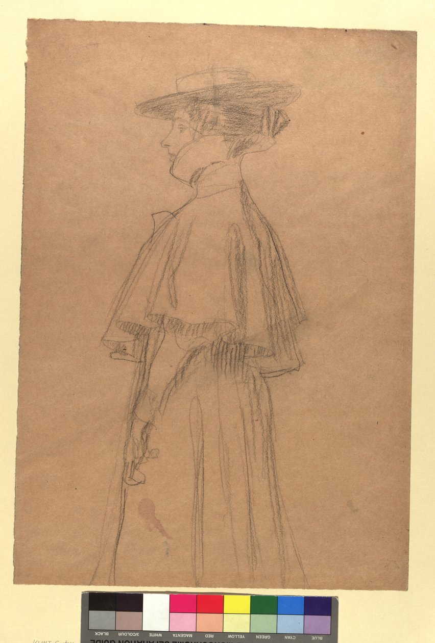 Dame mit Hut und Mantel da Gustav Klimt