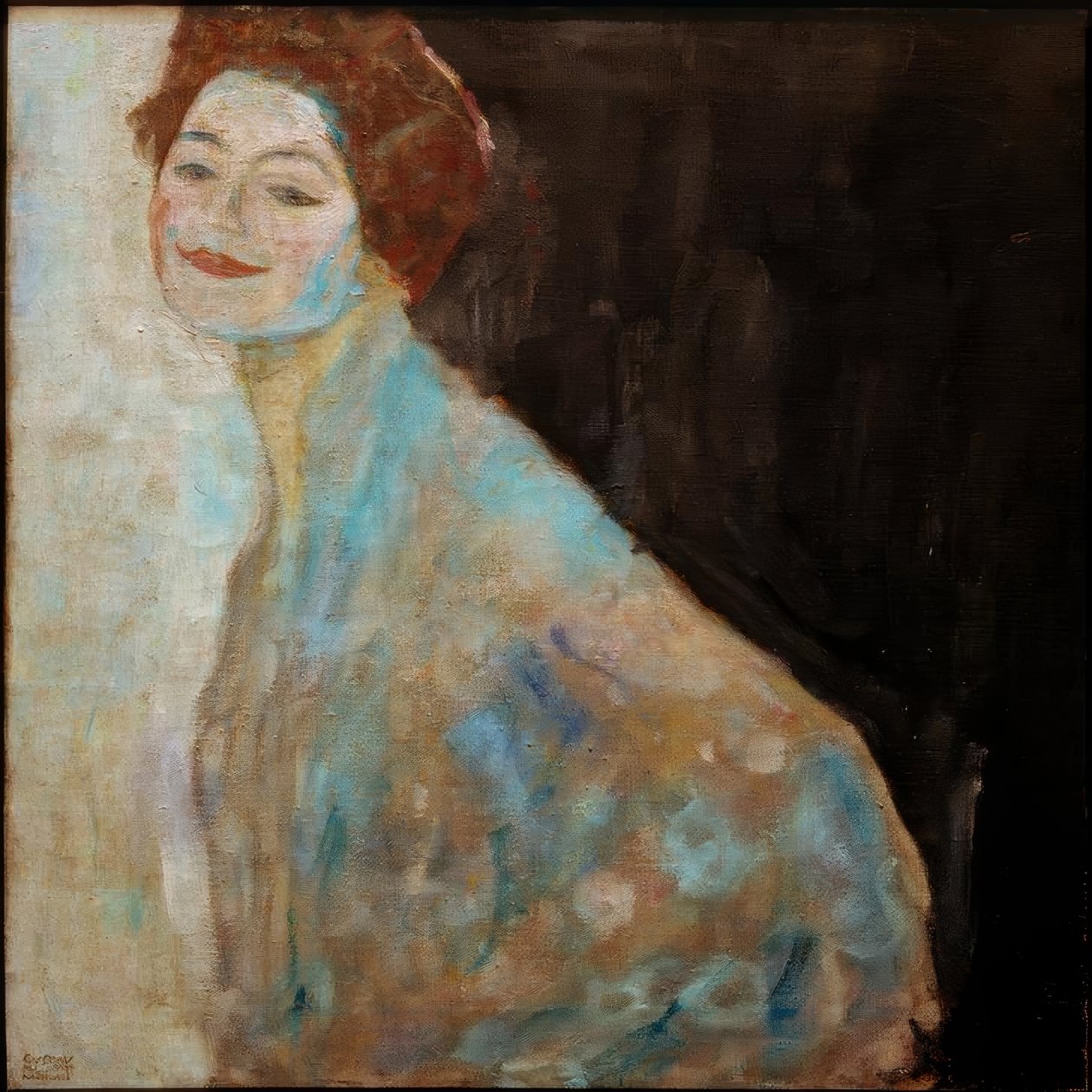 Ritratto di donna in bianco da Gustav Klimt