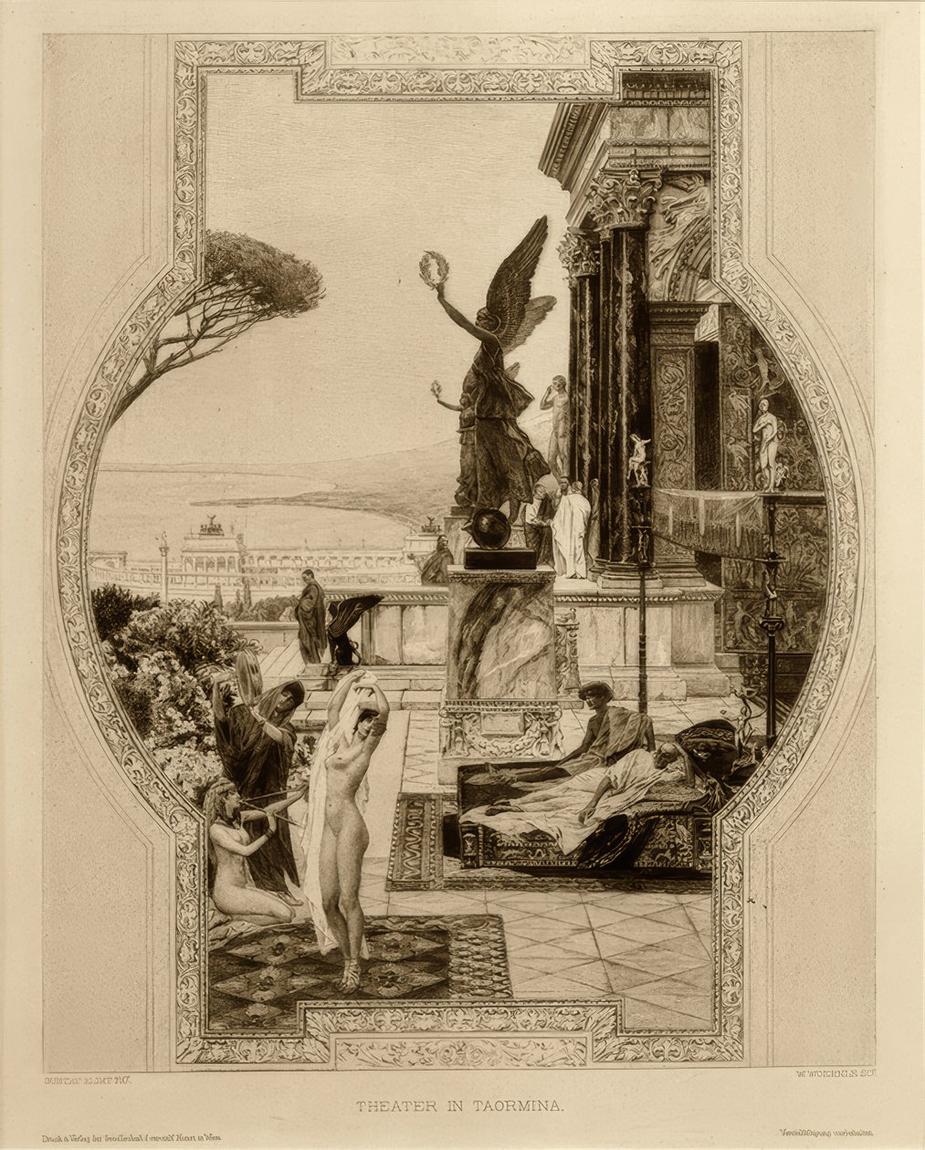 Il teatro antico di Taormina da Gustav Klimt
