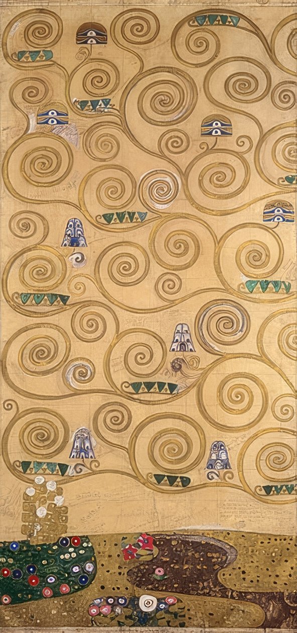 Bozzetto per il fregio Stoclet (dettaglio), 1905/09 da Gustav Klimt
