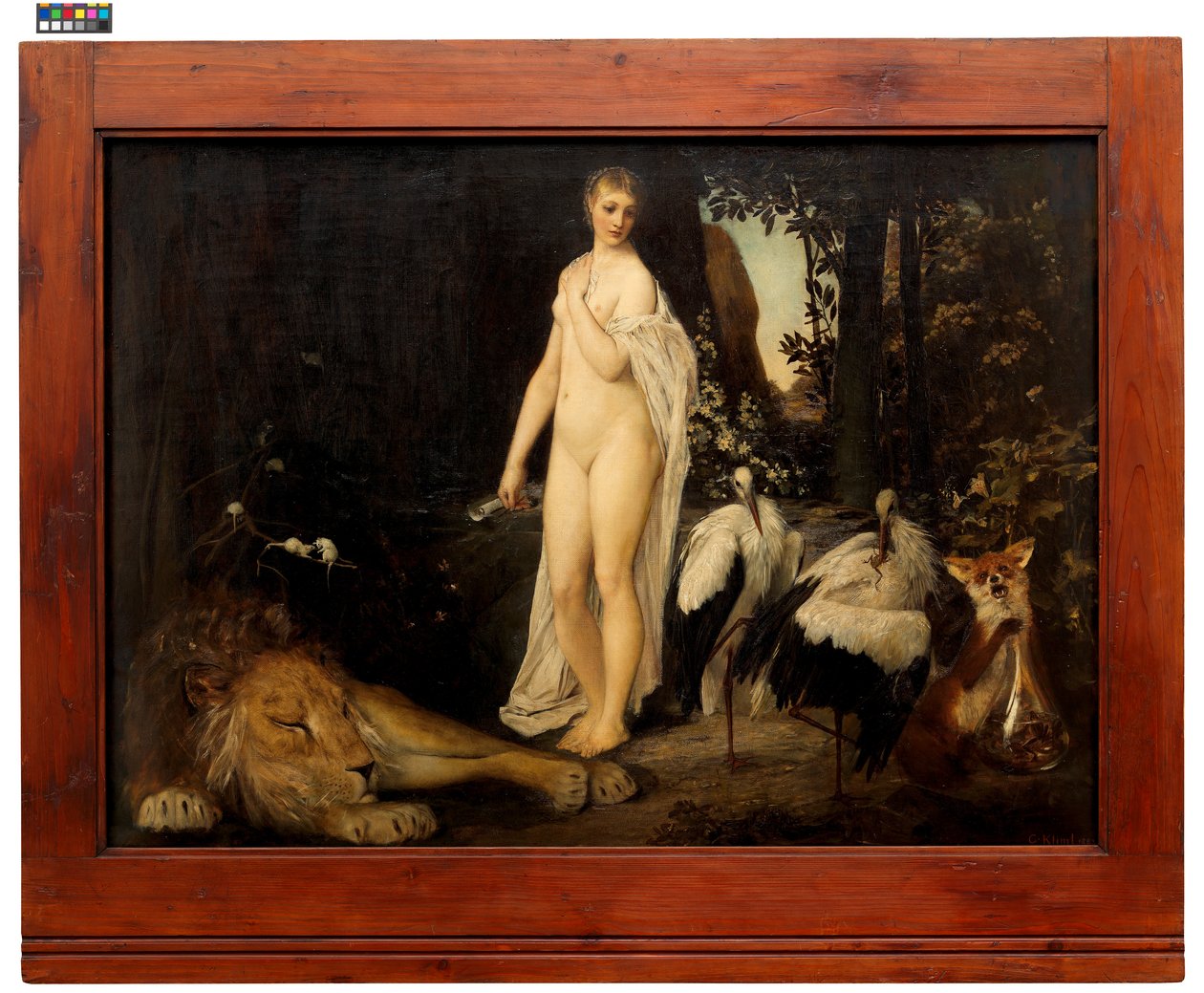 "Favola" (Testo originale tratto da: Gerlach  Schenk, Allegorie ed emblemi, n. 75a) da Gustav Klimt