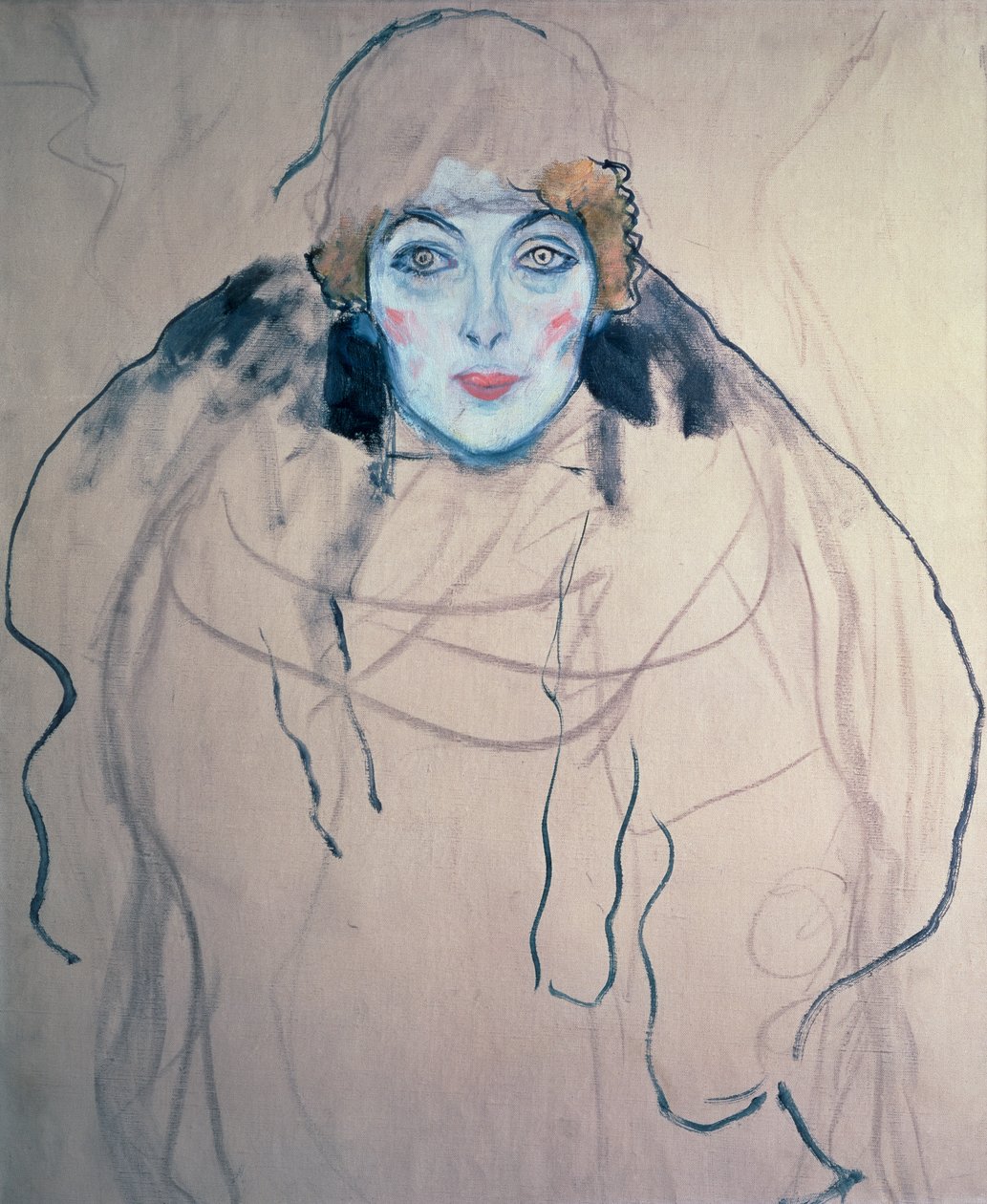Testa di una donna, 1917 da Gustav Klimt