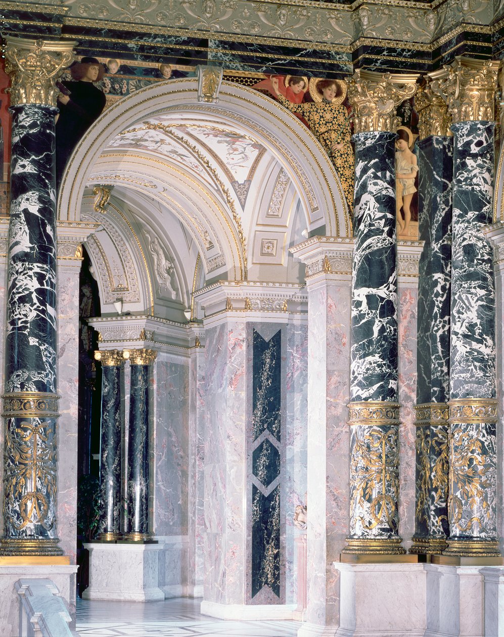 Interno del Kunsthistorisches Museum di Vienna (dettaglio) da Gustav Klimt