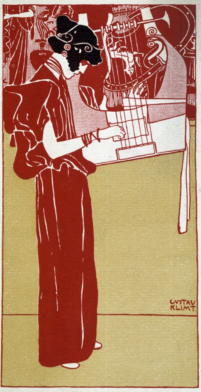 Musica (disegno) da Gustav Klimt