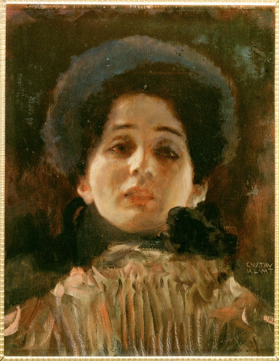Ritratto di donna in volto da Gustav Klimt